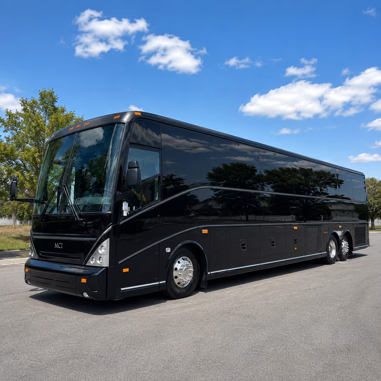 charter buses for trade show groups heading into downtown los angeles