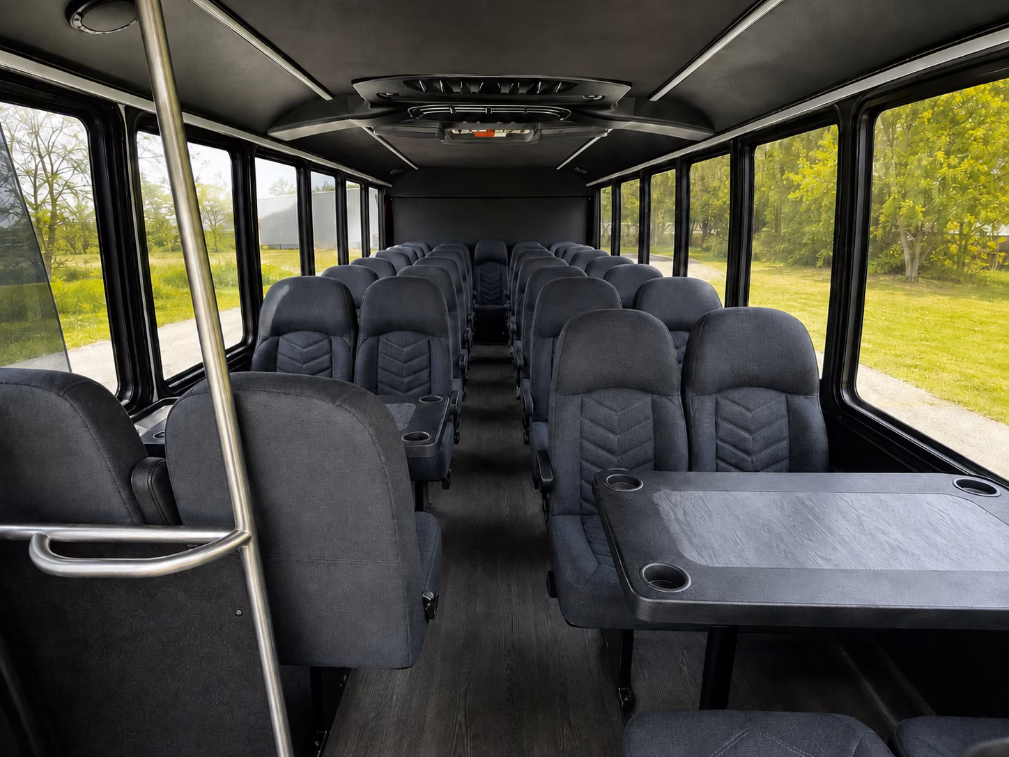 norwalk 18 passenger minibus inside