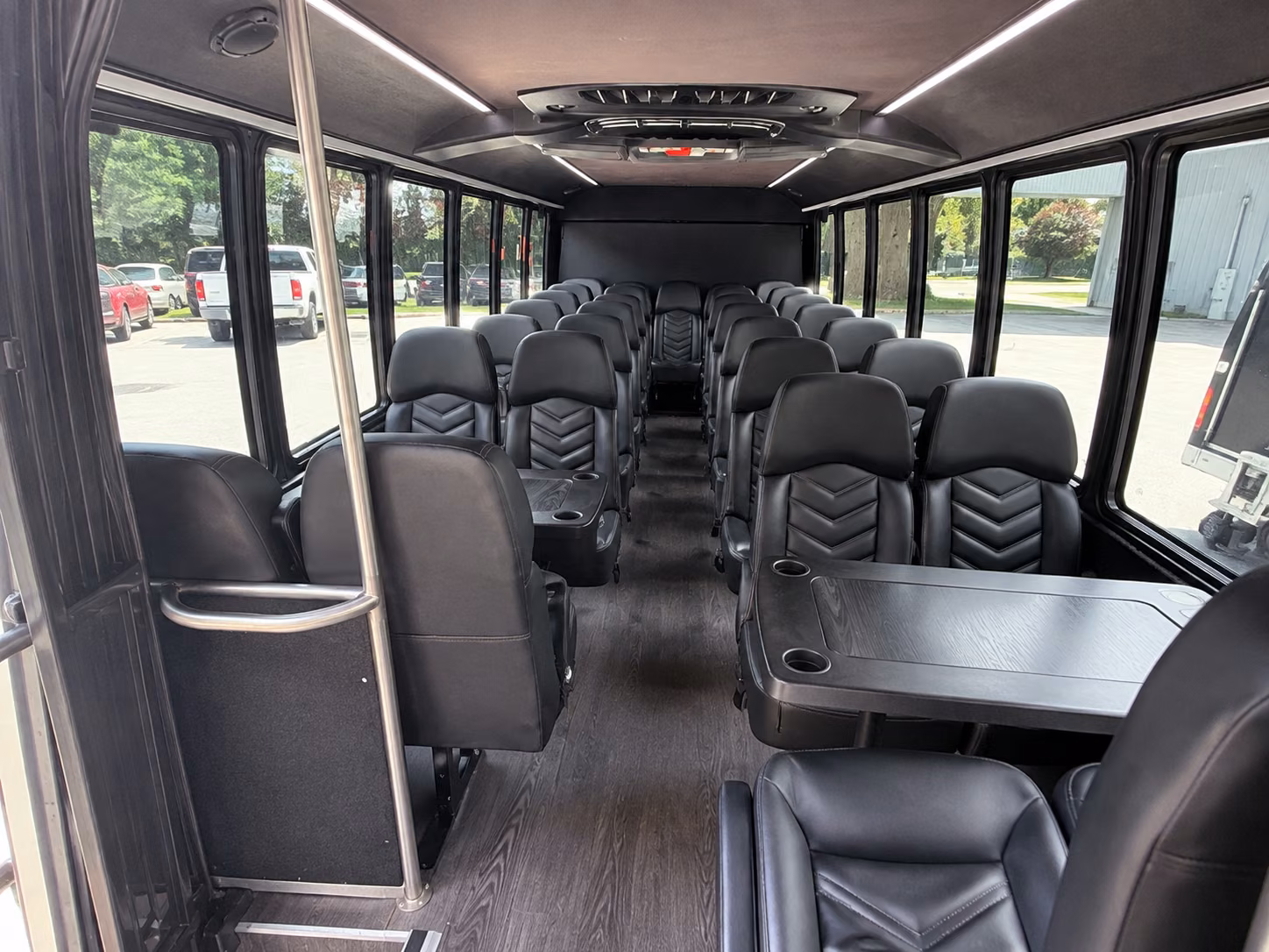 norwalk 18 passenger minibus interior