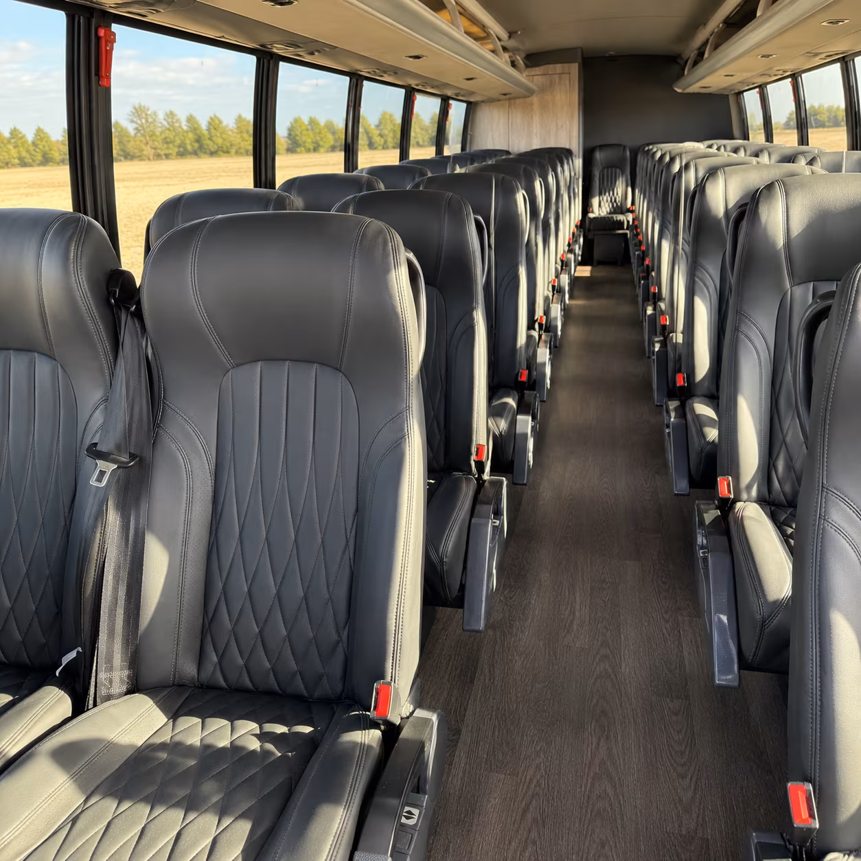 norwalk 25 passenger minibus inside