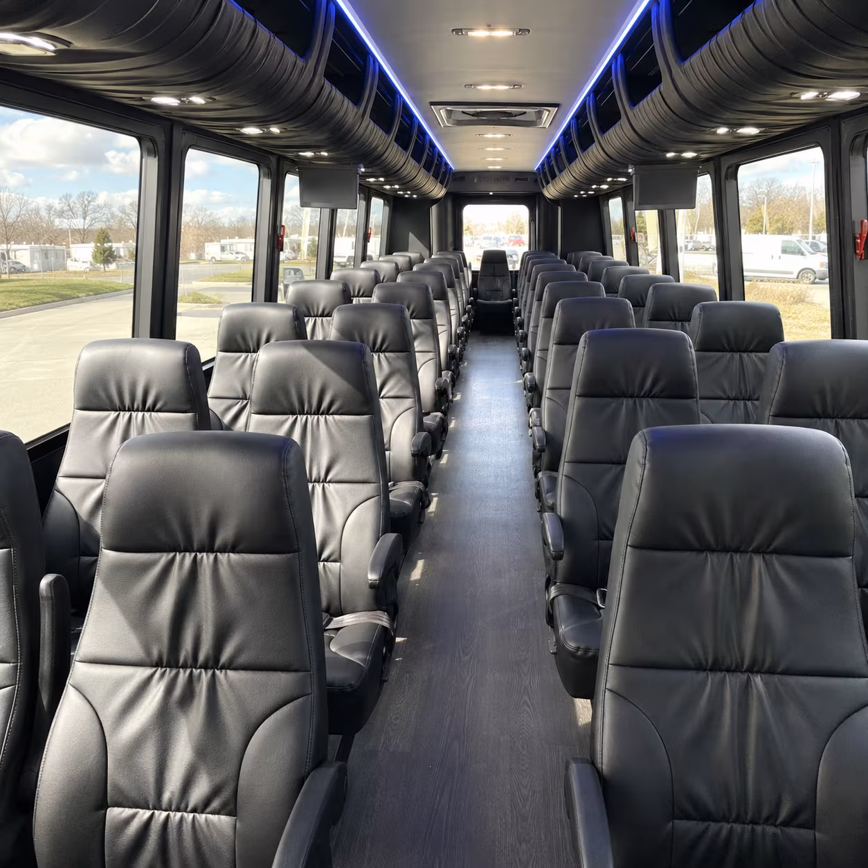 norwalk 25 passenger minibus interior