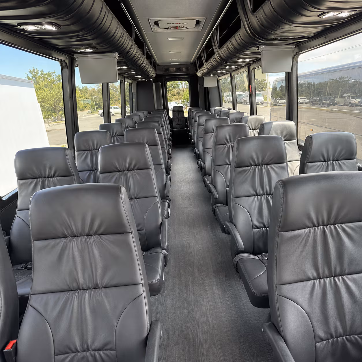 norwalk 28 passenger minibus inside