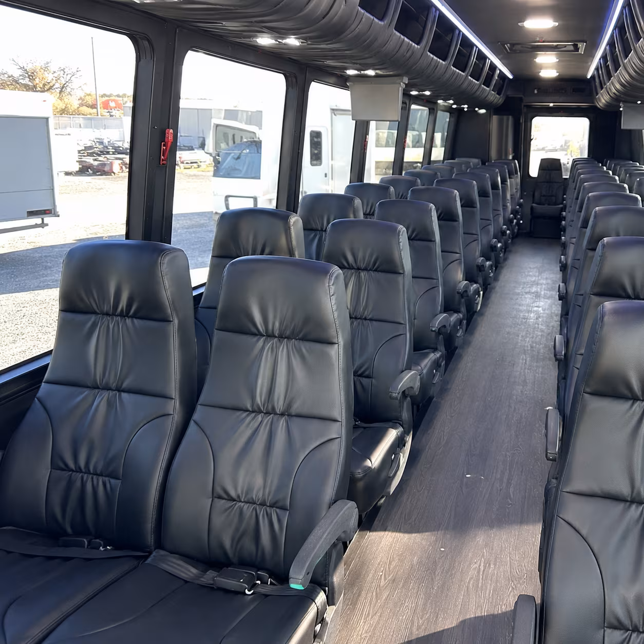 norwalk 30 passenger minibus interior