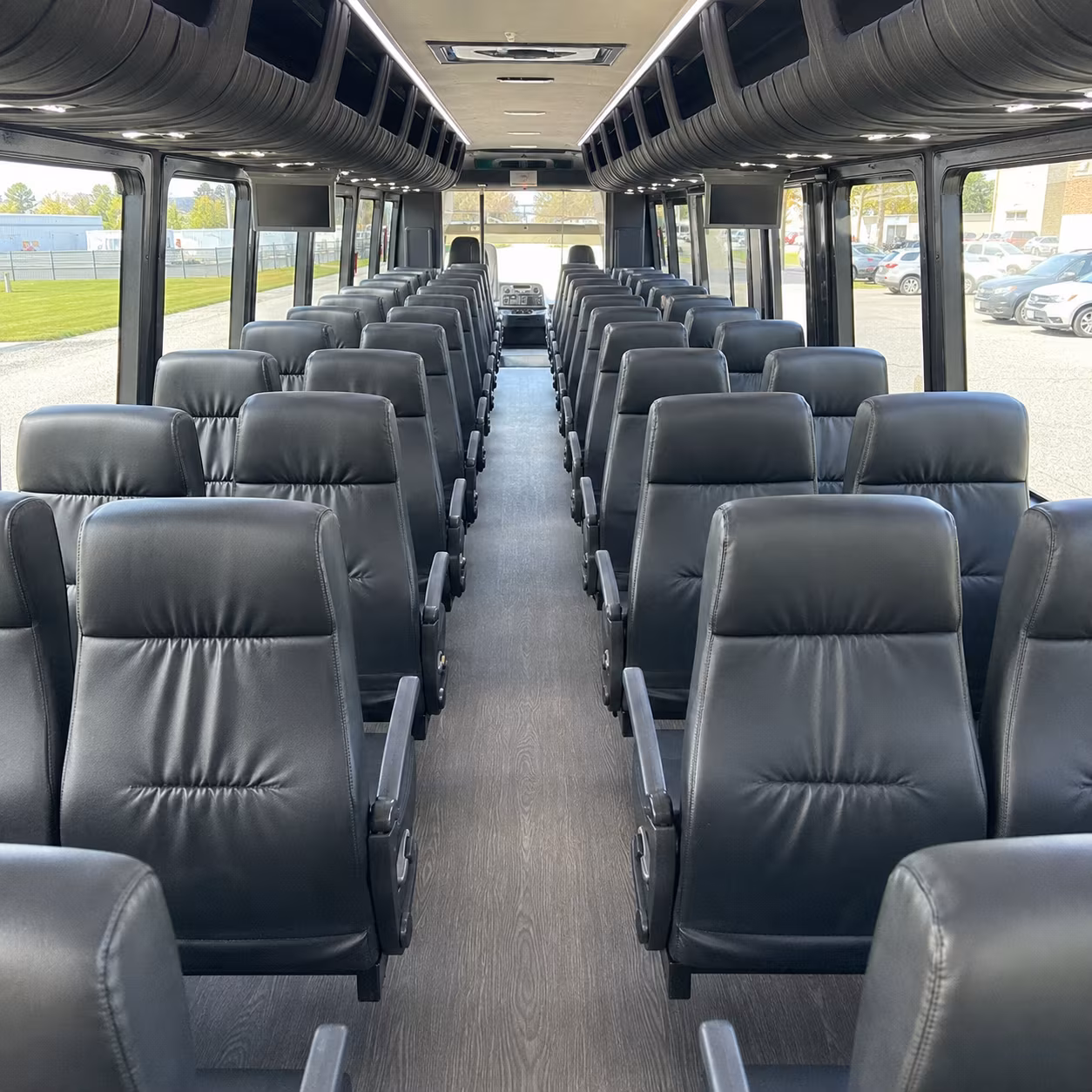 norwalk 35 passenger minibus inside