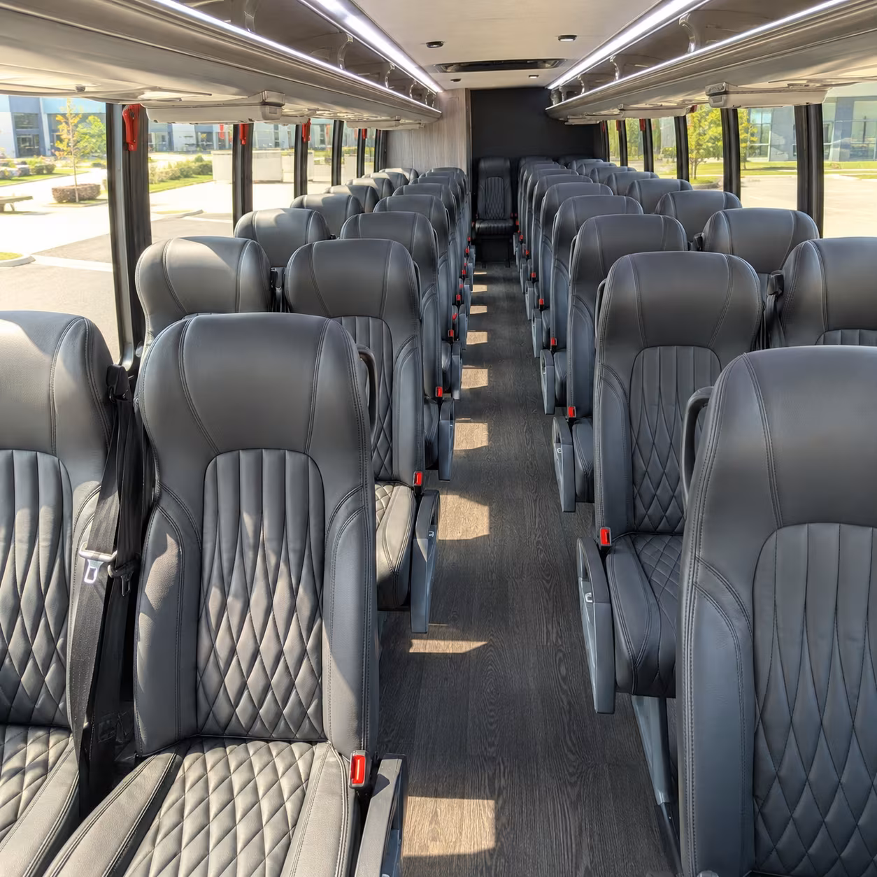 norwalk 35 passenger minibus interior