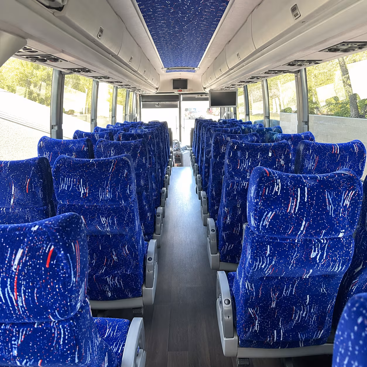 norwalk 50 passenger charter bus interior