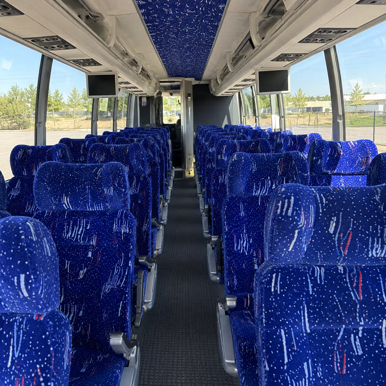 norwalk 54 passenger charter bus interior