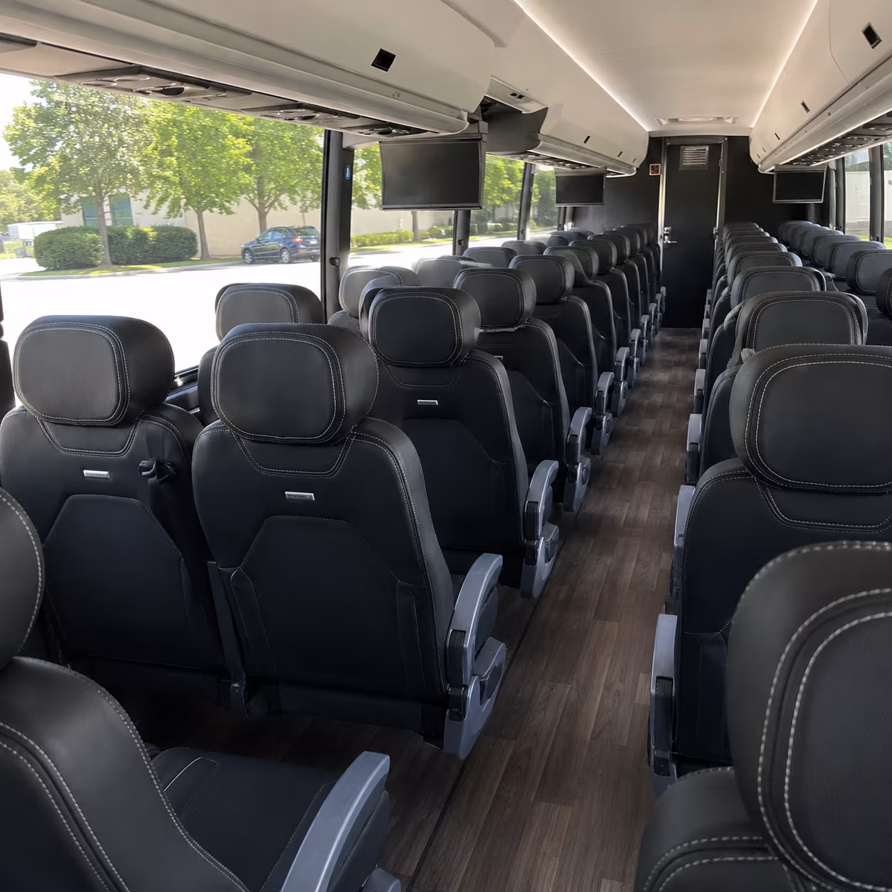 norwalk 56 passenger charter bus interior