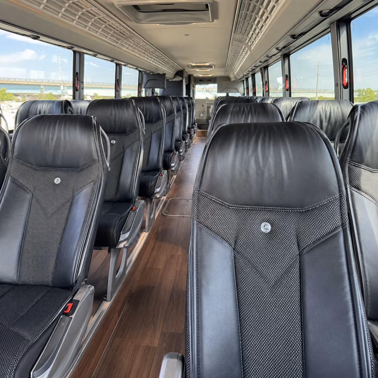 norwalk charter bus inside